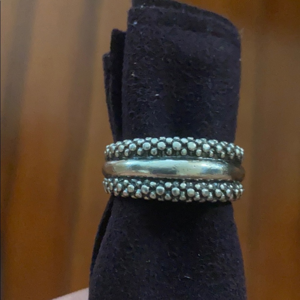 Lagos size 8 Sterling Caviar Ring